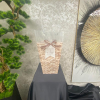 Lüks Thanks & Flower İthal Şeffaf Plastik Çanta 42 cm - 23094 - 